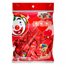 Cargar imagen en el visor de la galería, Globos látex Payaso en forma de Corazón 25cm 50pz