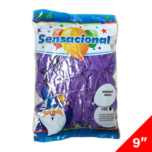 Cargar imagen en el visor de la galería, Globo látex No.9 Sensacional 100pz