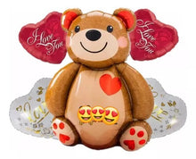 Cargar imagen en el visor de la galería, Set de globos "SAN VALENTIN OSO"