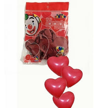 Cargar imagen en el visor de la galería, Globos látex Payaso en forma de Corazón 25cm 50pz