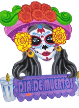 Cargar imagen en el visor de la galería, Figura foamy mediana Día de muertos/ halloween