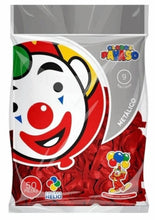 Cargar imagen en el visor de la galería, Globo Payaso No.9 Metálico 50pz