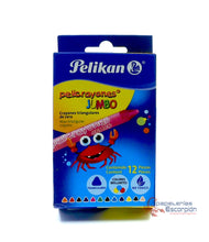 Cargar imagen en el visor de la galería, CRAYONES PELIKAN JUMBO 12PZ