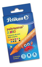 Cargar imagen en el visor de la galería, CRAYONES PELIKAN JUMBO 12PZ