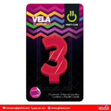 Cargar imagen en el visor de la galería, Vela Número para pastel