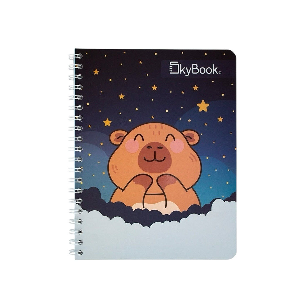 Libreta Profesional Doble Espiral, SkyBook Capibara 100h