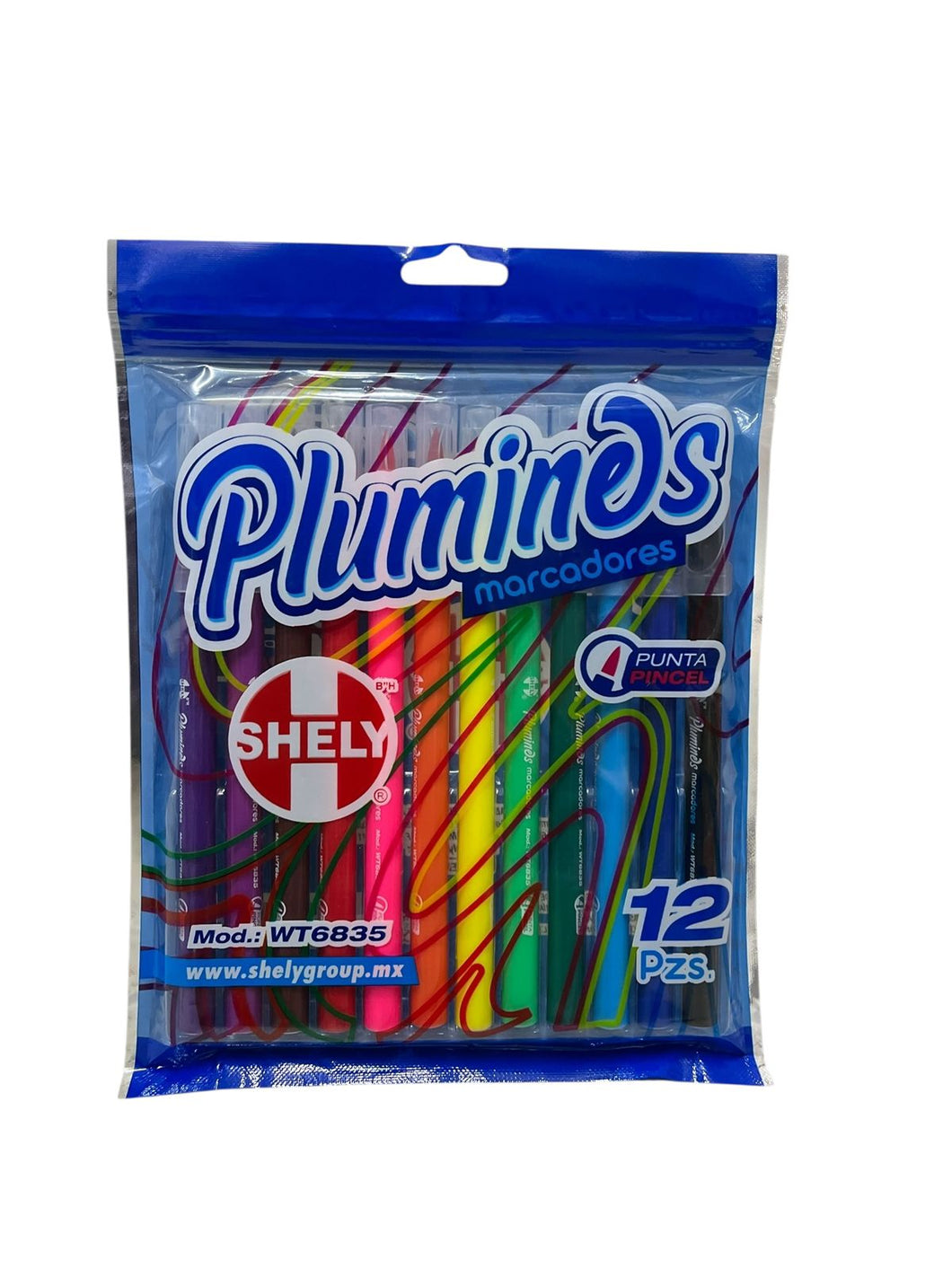 PLUMINES PUNTA PINCEL 12PZ SHELY