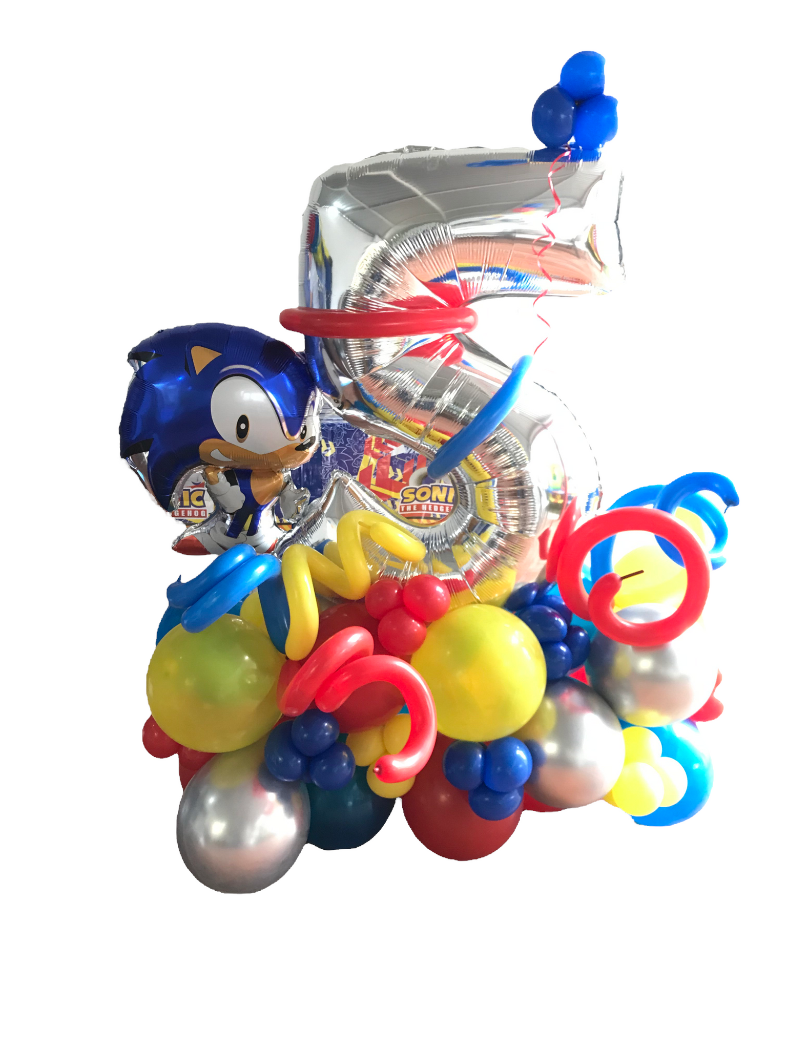 Set de mini globos Sonic x 3 - AIRE objetos decorativos