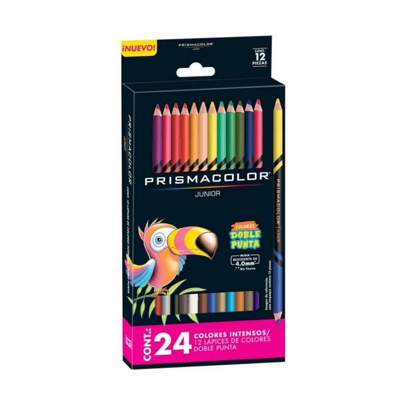 LÁPICES DE 
COLORES PRISMACOLOR JUNIOR DUO 12X24