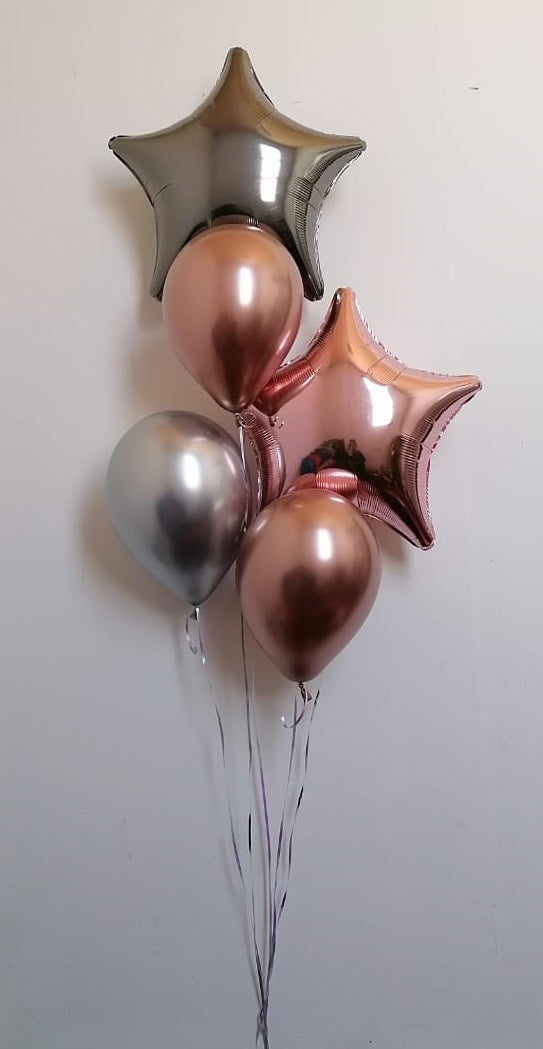 Arreglo con globos chrome 11