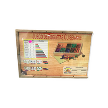 Cargar imagen en el visor de la galería, Juego Regletas Cuisenaire de madera
