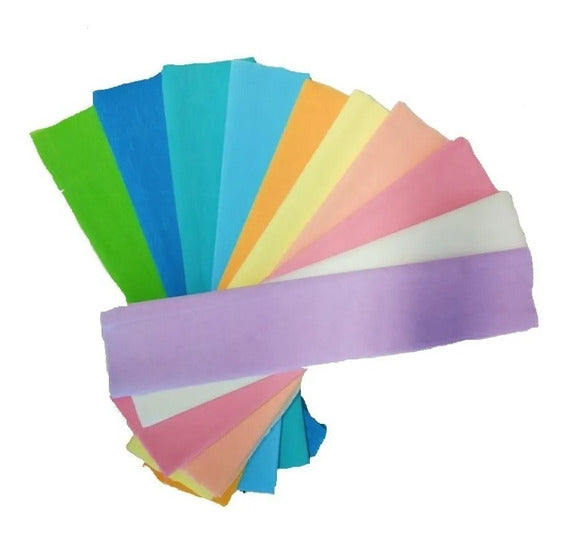 Paquete de 8 papel crepé de color pastel