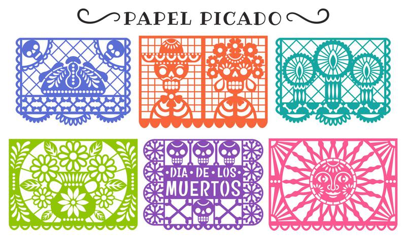 Papel picado día de muertos